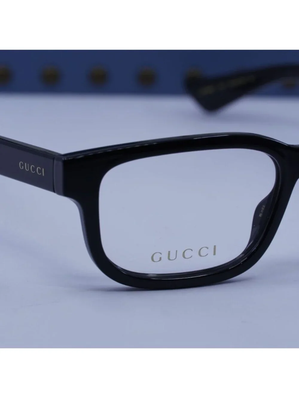 Gucci GG1584O 001 Rectangle Eyeglasses 53mm - Shiny Black